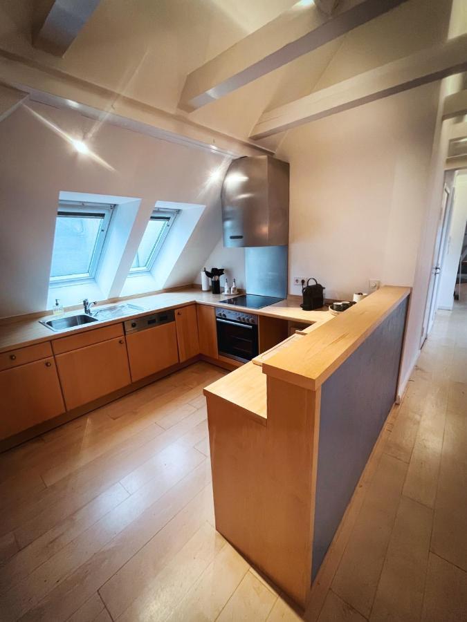 Loft-Panoramablick-Hafen & Elbe! Apartment Хамбург Екстериор снимка