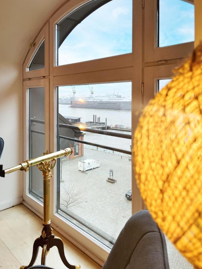 Loft-Panoramablick-Hafen & Elbe! Apartment Хамбург Екстериор снимка
